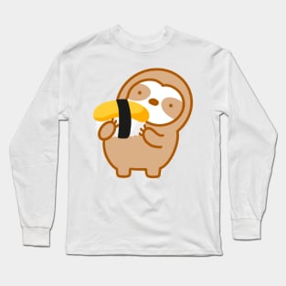 Cute Tamago Sushi Sloth Long Sleeve T-Shirt